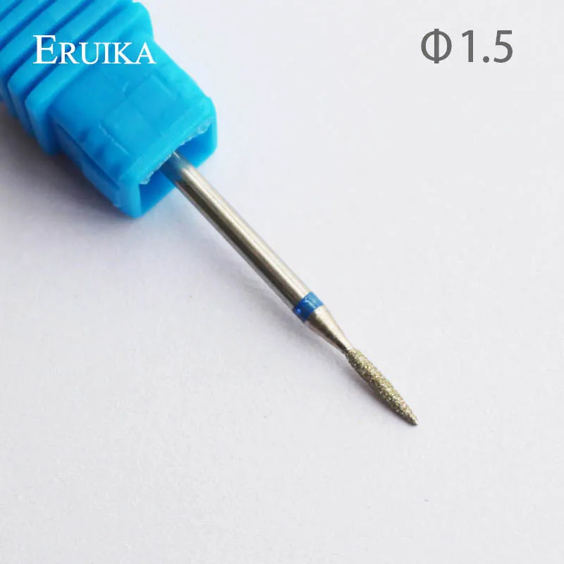 Eruika-broca elétrica prego tipo 8 diamante, broca rotativa, ferramentas de pedicure, manicure e pedicure acessórios