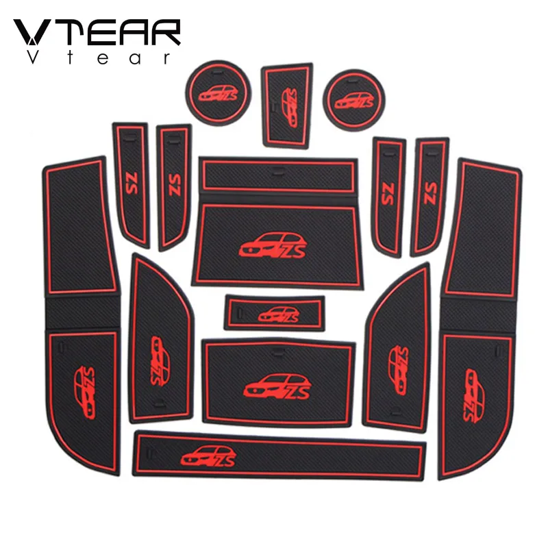 

Vtear for MG ZS Door Groove Mat Anti-Slip mat anti slip car pad Non-slip carpet door Interior car-styling accessories decoration