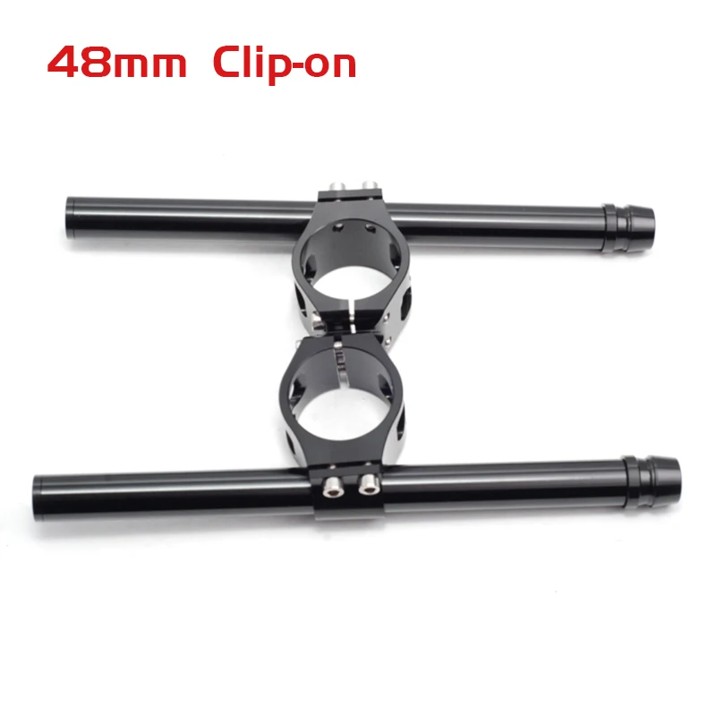 

Universal CNC machined 48mm Clip-on Handlebar Aluminum Handle Bar For Motorcycle Fork Tube