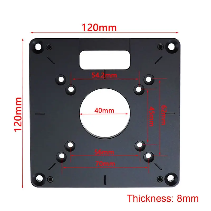 Universal RT0700C Aluminum Router Table Insert Plate Trimming Machine Board for Woodworking 4XFD