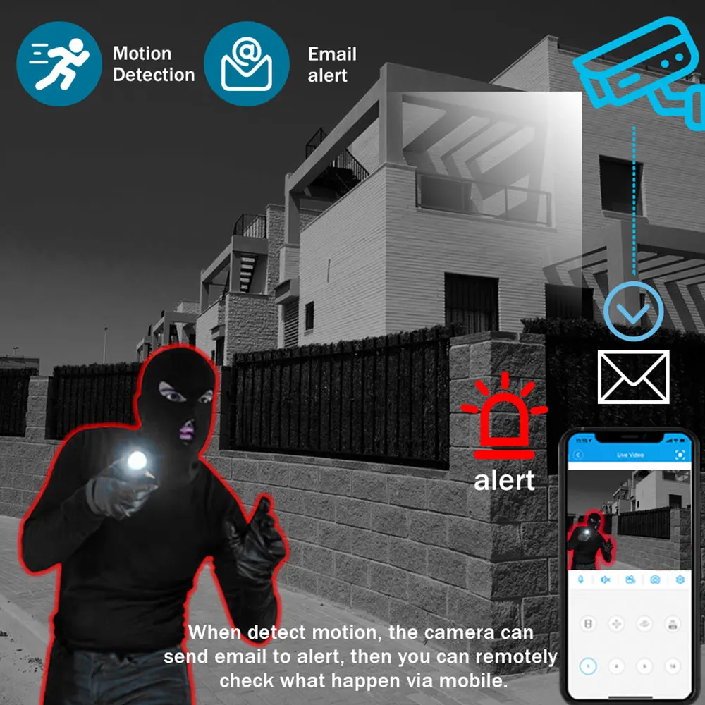 Imagem -03 - Tuya Inteligente 8ch 5mp Cctv Sistema de Vigilância de Vídeo sem Fio Nvr Kit ao ar Livre à Prova d Água Wifi Bala ip Câmera de Segurança Conjunto Áudio