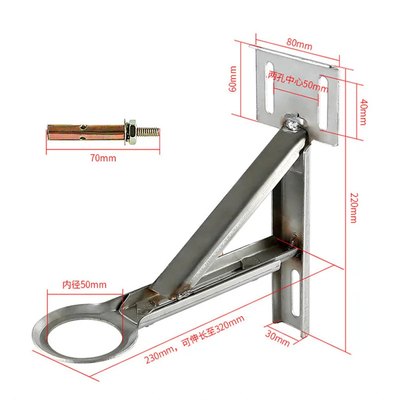 Undercounter Basin Ceramic Basin Bracket Washbasin Holder Tripod Support Frame Iron Rack Stainless steel Stand Bathroom Hardware