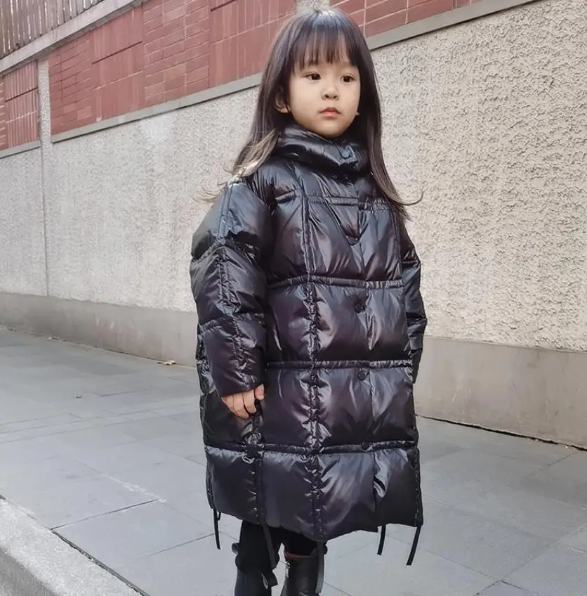 

New winter hooded loose down jacket children thicken down coats girl and boys kids outerwear tops baby girl down jacket ws1879