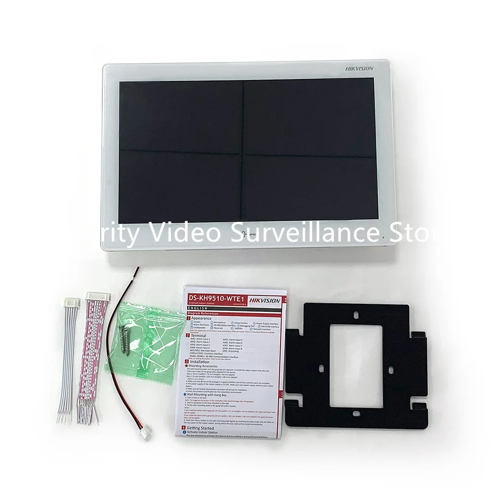 Hikvision DS-KH9510-WTE1(B) 10 inch WIFI IP Intercom Indoor Monitor Screen POE DS-KV6113-WPE1 Wireless Video Doorbell Clode