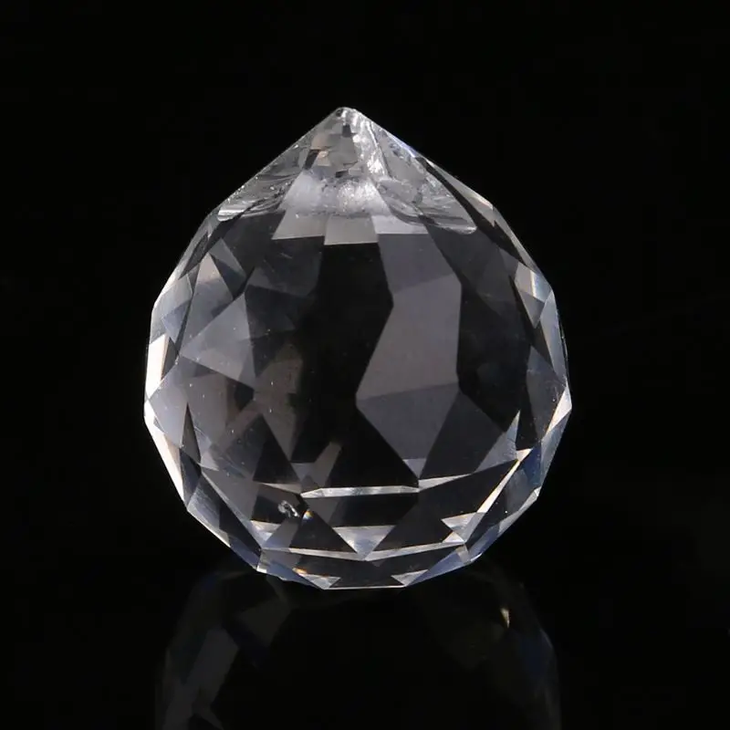 Lámpara de cristal transparente, bola colgante, Prisma, atrapasueños, decoración de boda, 20mm