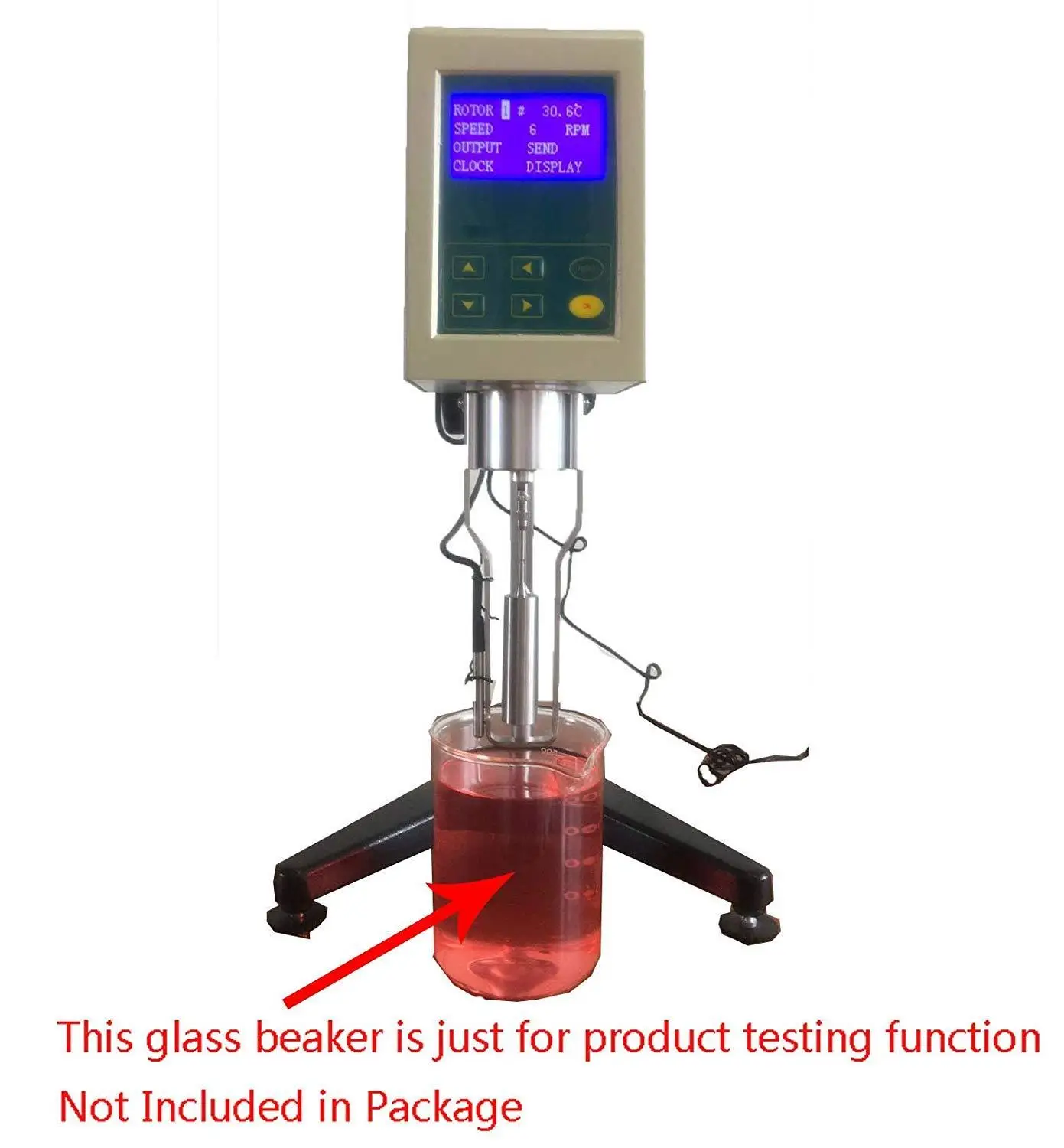 Digital Rotary Viscometer RS232 Interface LCD Display Viscosimeter Viscosity Meter Testing Equipment