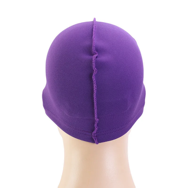 Unisex Solid Summer Satin Breathable Turban Hat Men Hip Hop Durags wave dome cap