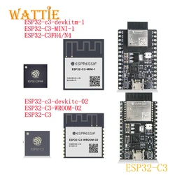 ESP32-C3, ESP32, C3, C3FN4, ESP32-C3-MINI-1, ESP32-C3-WROOM-02, esp32-c3-devkitm-1