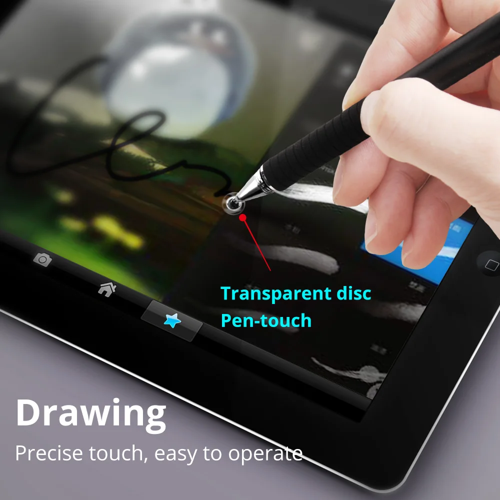 FONKEN Stylus Pen For Iphone Android Tablet Pen Drawing Pencil 2in1 Capacitive Screen Touch Pen Mobile Phone Smart Pen Accessory