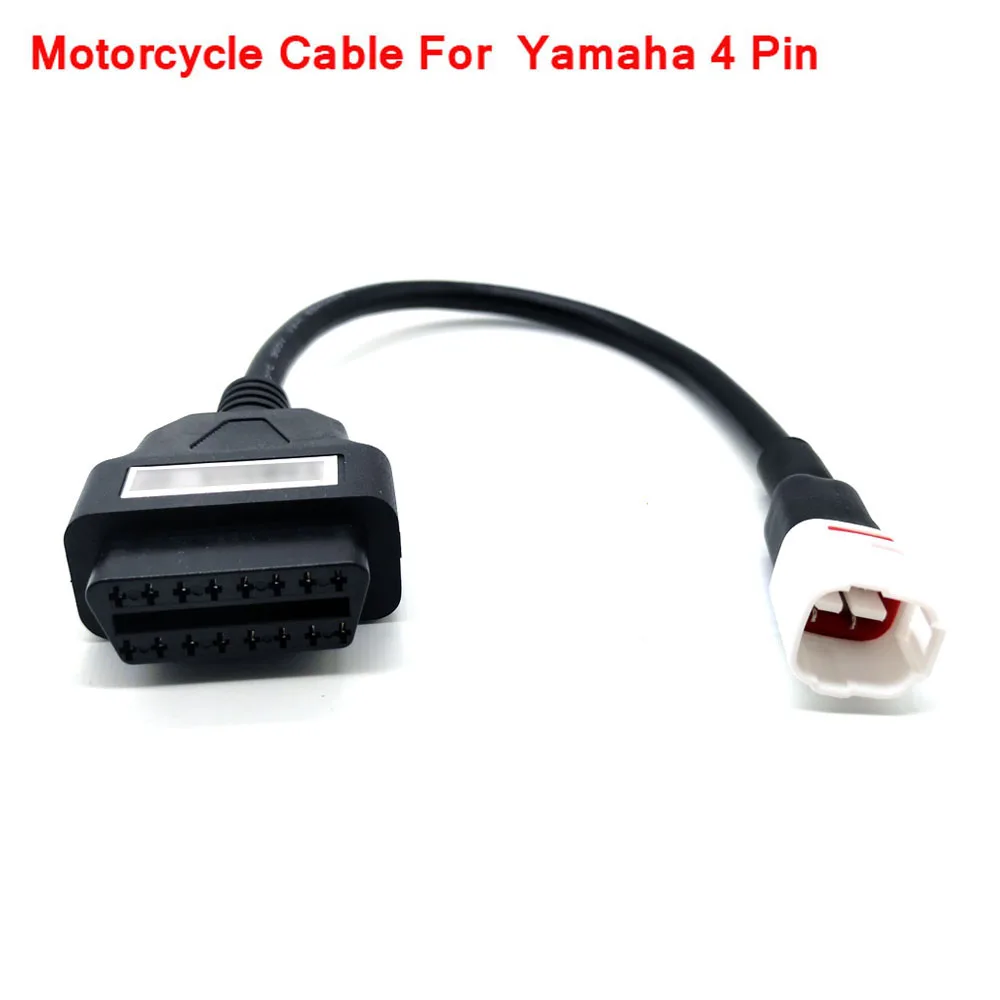 Cable de diagnóstico OBD para motocicleta Yamaha, Conector de 3/4 pines, adaptador de 16 pines a OBD2