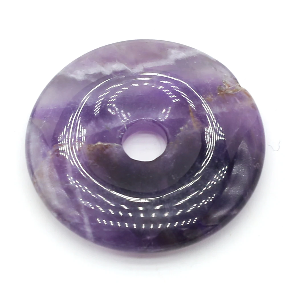 Natural Semi-precious Stone Large Hole Beads 35x35mm DIY for Making Jewelry Necklace Accessories Gift