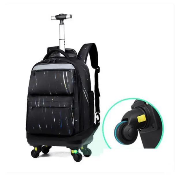 School Wheeled backpack for School Trolley Bag with wheels Travel Trolley backpack bag for teenagers School Rolling luggage bags