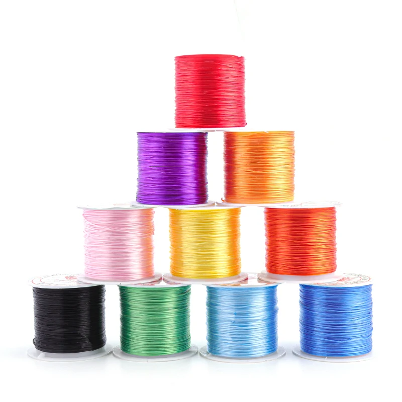 

10m/roll Colorful Strong Stretchy Elastic Ropes Crystal String Cord Beading Wire Thread DIY Jewelry Bracelets Necklace Making