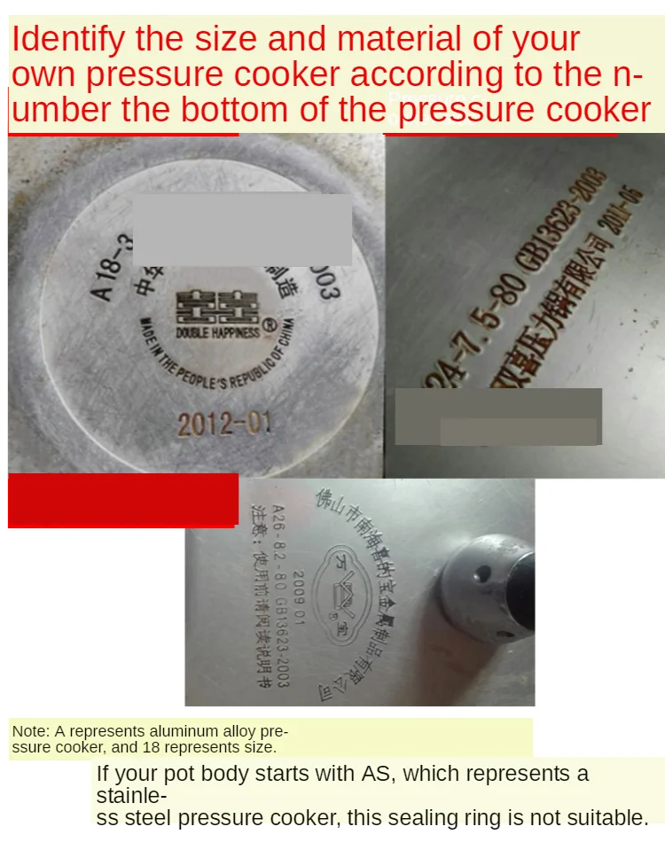 圧力鍋シールリング32cmシリコンリング一般的なアルミニウム材料a32用