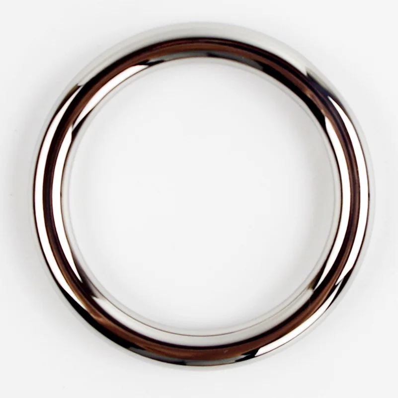 Stainless Steel Cock Ring Round 40/45/50mm Time Delay Cock Rings Male Sex Toys Penis Rings  Sex Products