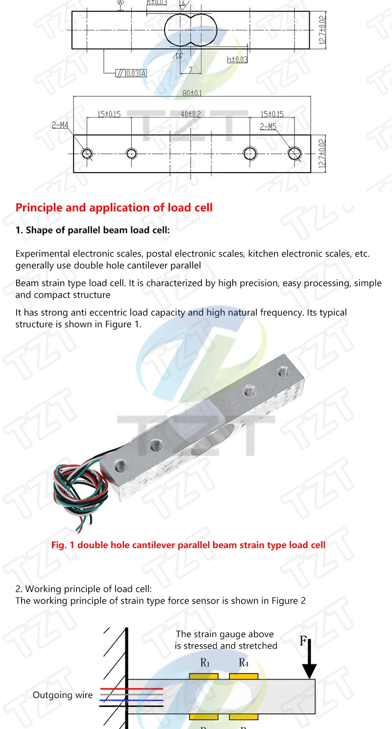 Wägezelle 1KG 5KG 10KG 20KG HX711 AD Modul Gewichtssensor Elektronische Waage Aluminiumlegierung Wägedrucksensor für Arduino – Detail 30