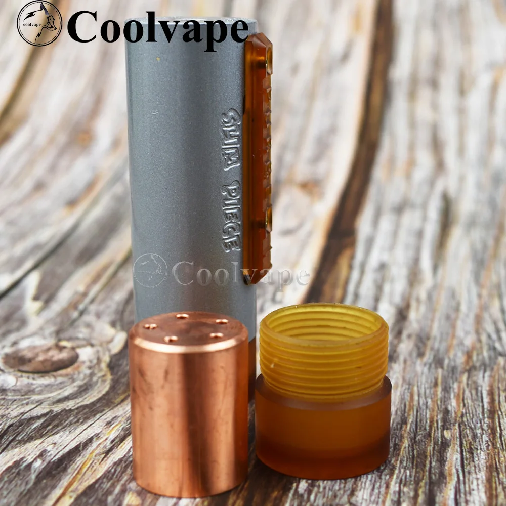 Wolf coolvape Slam kawałek mod Slam 18650 boczny e-papieros mechaniczny mods 25mm mosiężny vape fit THC Tauren Solo RDA