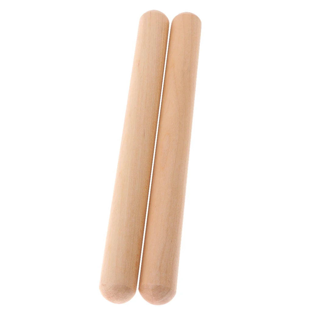 2 Pack Claves Musical Instrument, Percussion Instrument Rhythm Sticks for The Young Musicians and Beginners