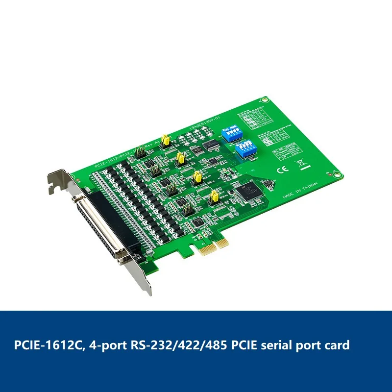 PCIE-1612C, 4-port RS-232/422/485 PCIE serial port card