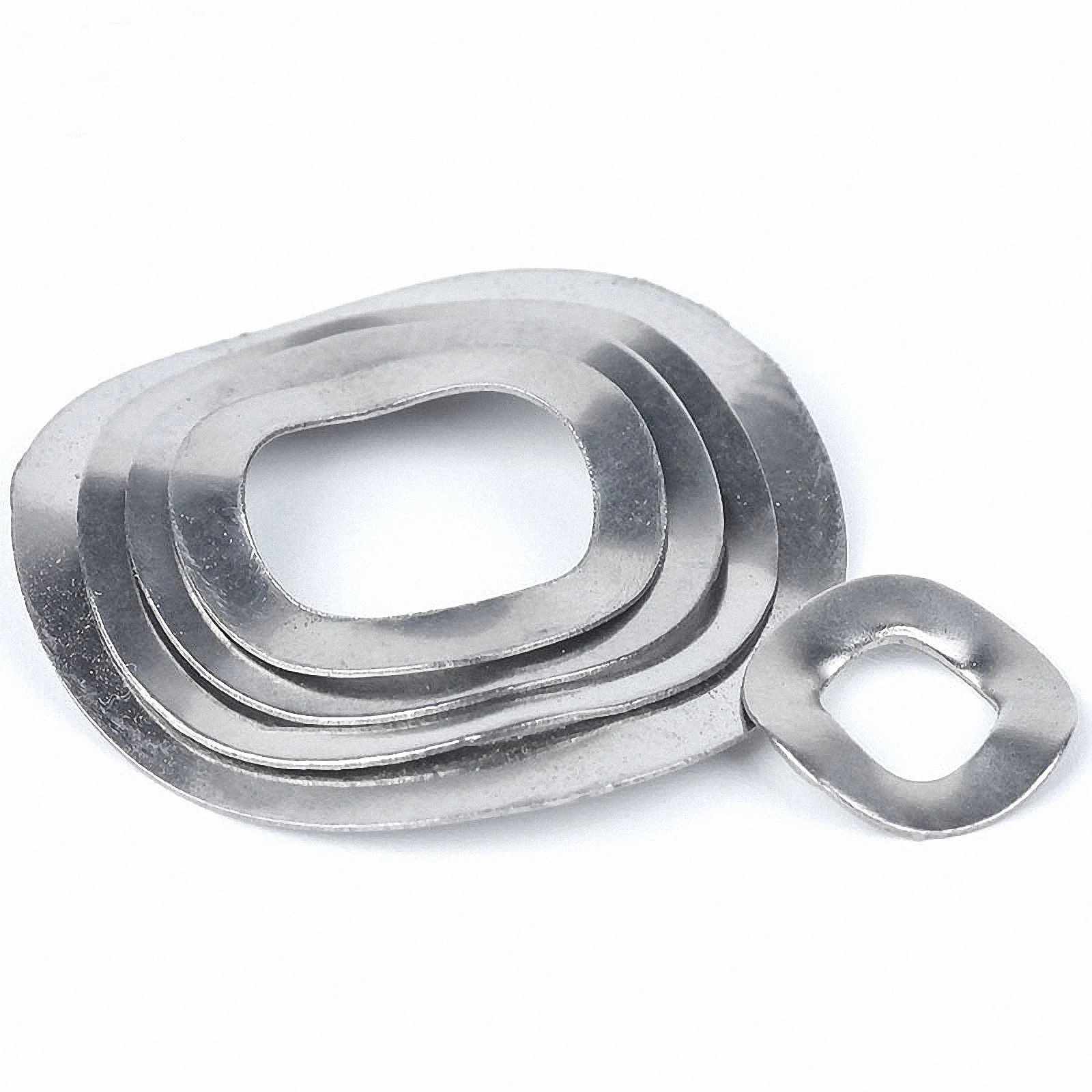 

5-50pcs A2 304 Stainless Steel Wave Washers Wave Crest Spring Washer Wave Type Gasket M3 M4 M5 M6 M8 M10 M12 M14 M16 M19 - M41