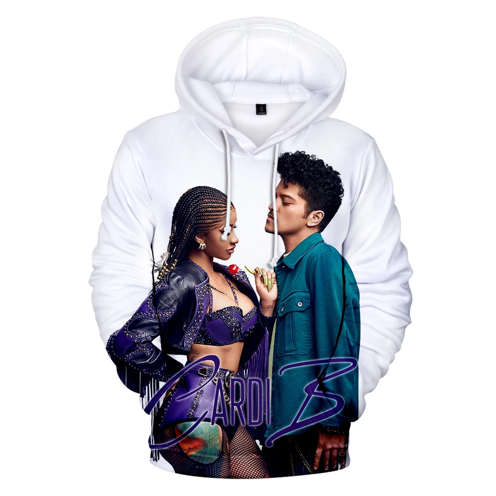 2021 Casual 3D Mens Hoodie Casual Cardi B Hoodies 3D Men/Women Sweatshirts Rapper Cardi B Hoody Winter Polluver