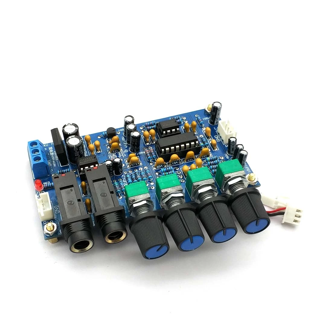 PT2399 Digital Microphone Amplifier Board Karaoke Reverberation Board Karaoke OK Amplifier Module Dual AC12V