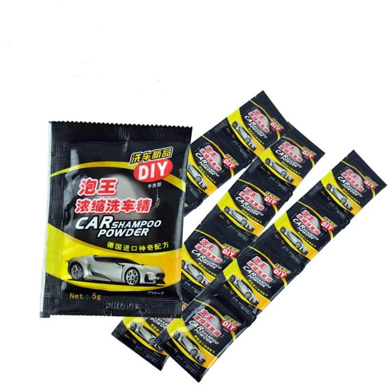 Ferramentas de limpeza multifuncionais Car Wash Powder, revestimento do polonês do carro, acessórios do pára-brisa, champô, 10 pcs, 20pcs