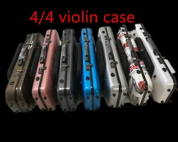 Carbon fiber Violin Case 4/4 music sheet bag 4 pcs bow holder Code Lock