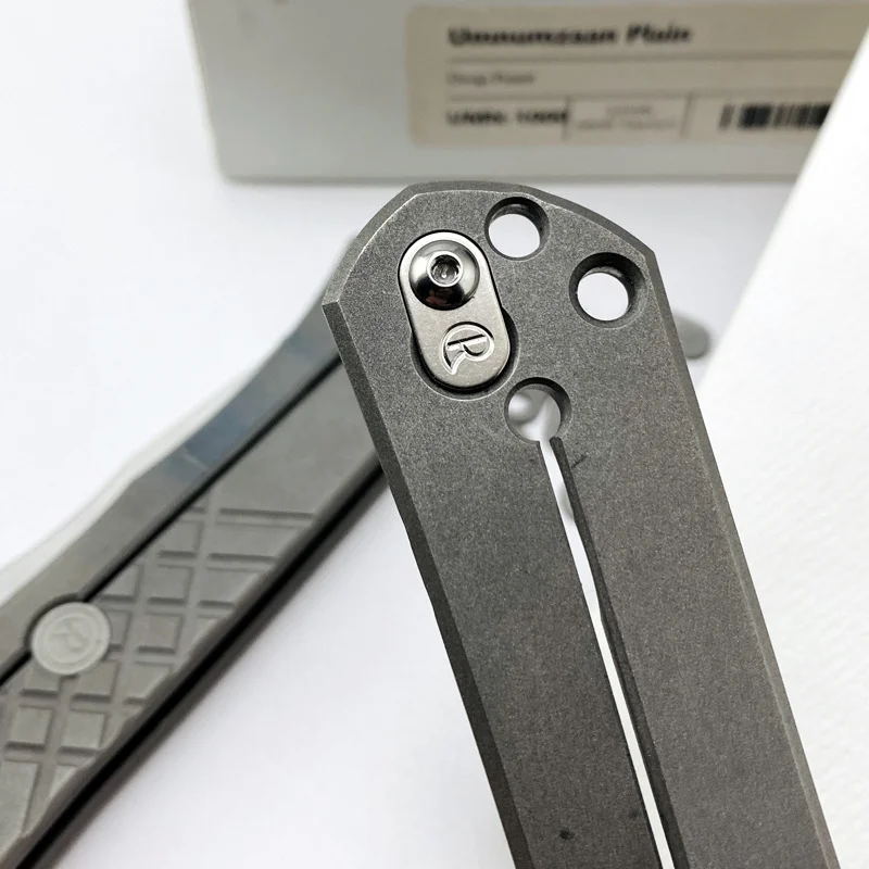 Custom Made Titanium Alloy Pocket Knife Clip Filler Tab For CR Chris Reeve Large Small Sebenza Umnumzaan Clips Patch DIY Tools