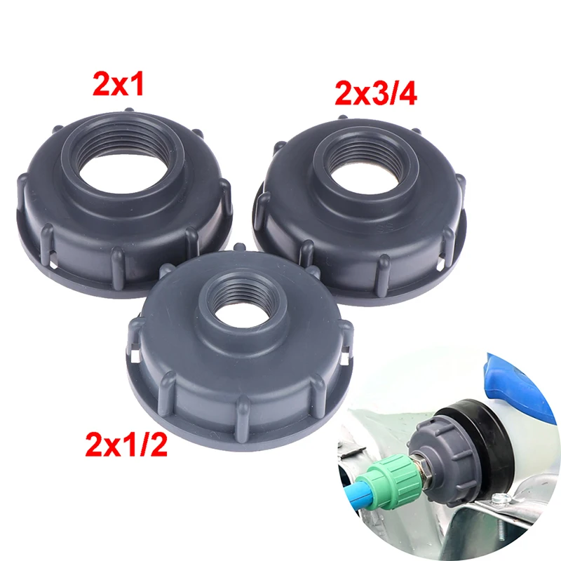 Accesorios de tanque IBC duraderos, tapa roscada S60X6 gruesa, rosca hembra de 60mm a conector adaptador de 1/2 \