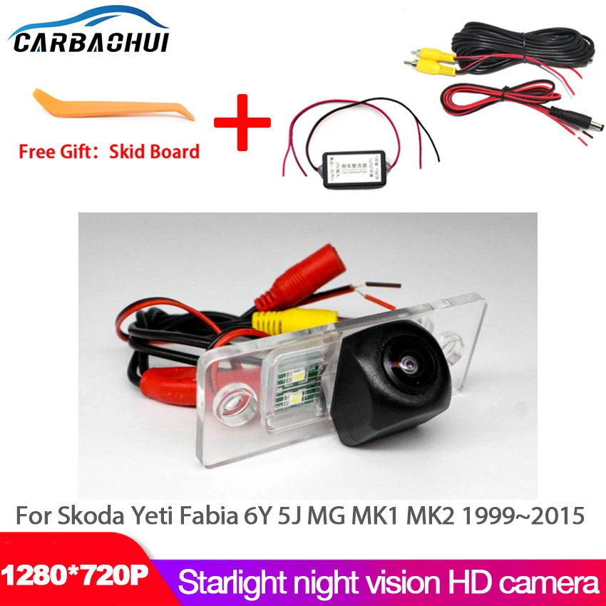 

Car Reversing Camera Reverse rear view camera HD CCD Night Vision Waterproof For Skoda Yeti Fabia 6Y 5J MG MK1 MK2 1999~2015