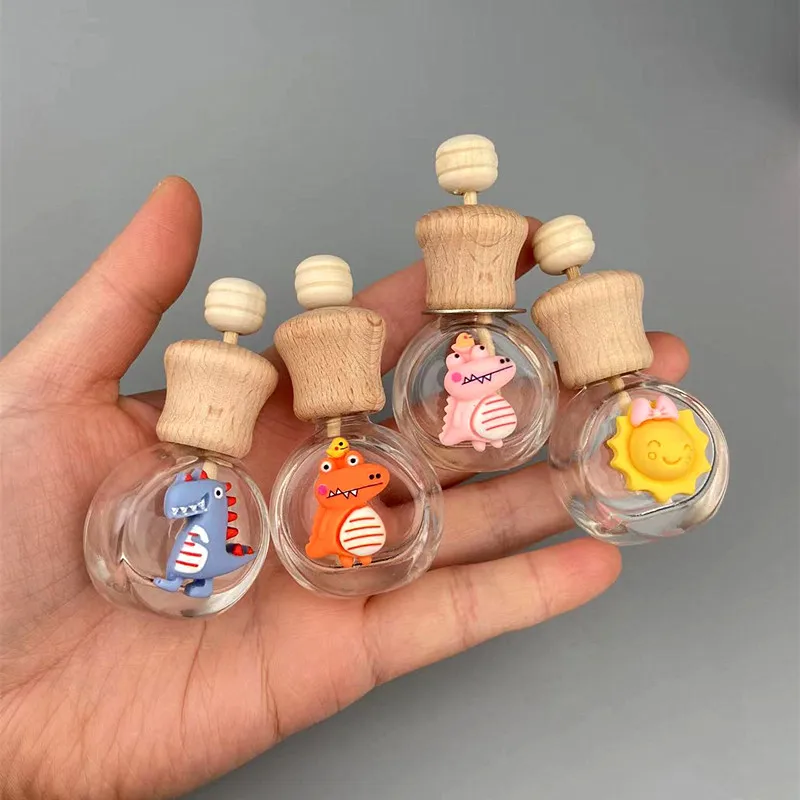 Car Air Outlet Freshener Diffuser Glass Bottle Auto Fragrance Oils Empty Glass Bottle Clip For Car Vent Outlet Perfume Ornament