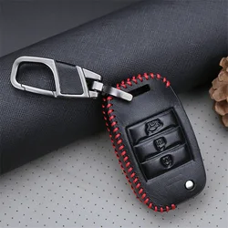 Leather Car Keyring Key Case Cover For Kia Picanto Rio 3 4 Niro K5 Soul Sportage 4 Cerato Ceed JD Seltos K5 2021 Key Accessories