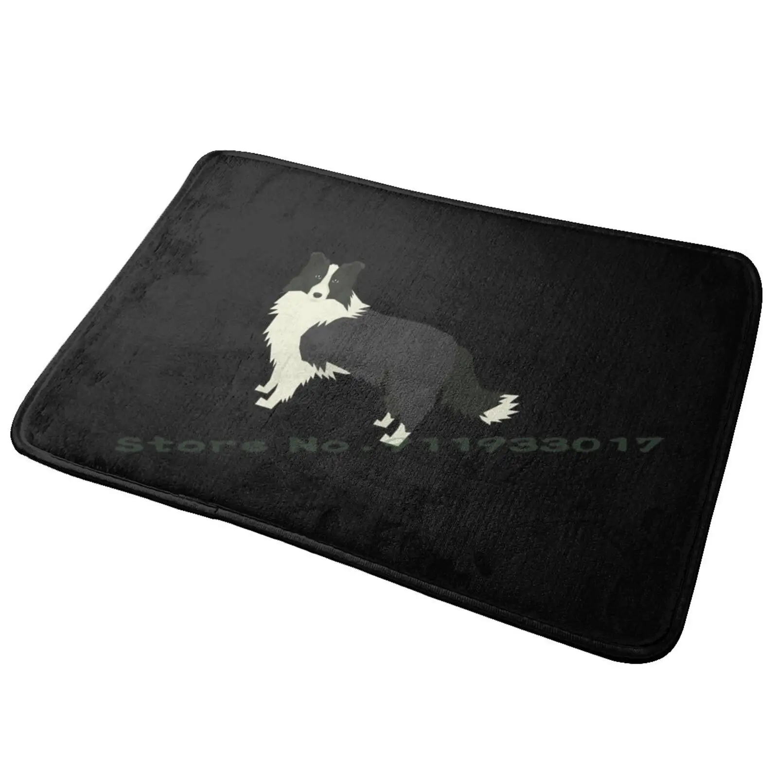 Border Collie-Gift For Border Collie Owner Lover Entrance Door Mat Bath Mat Rug Yaris Gazoo Racing Greece Wrc Modified Widebody