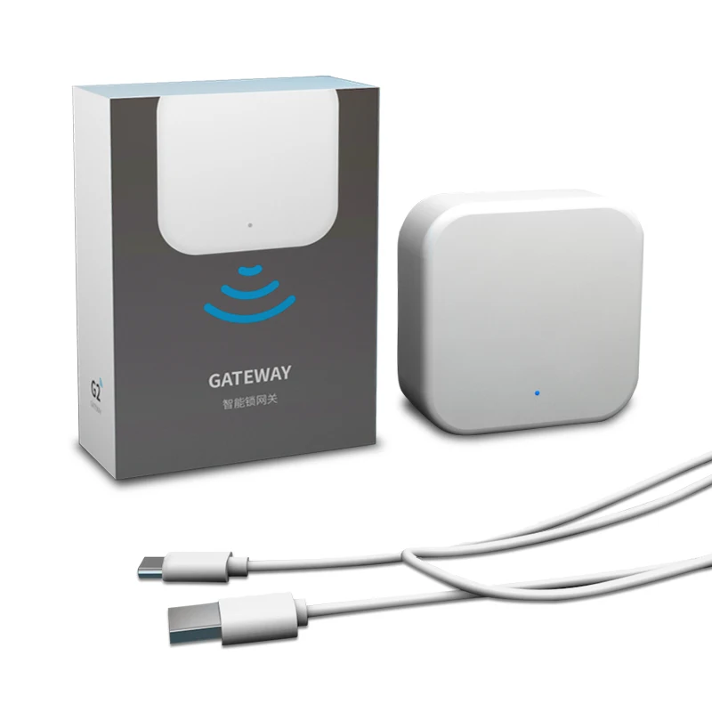 Gateway de controle eletrônico para controle de acesso via bluetooth, app tt lock, wi-fi, cor preta, versão g2