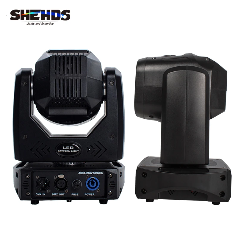 Imagem -03 - Shehds-led Moving Head Light Facet Prisma dj Projetor Dmx 512 Fireman Spot Light para Disco Festa de Casamento Boate 80w Pcs