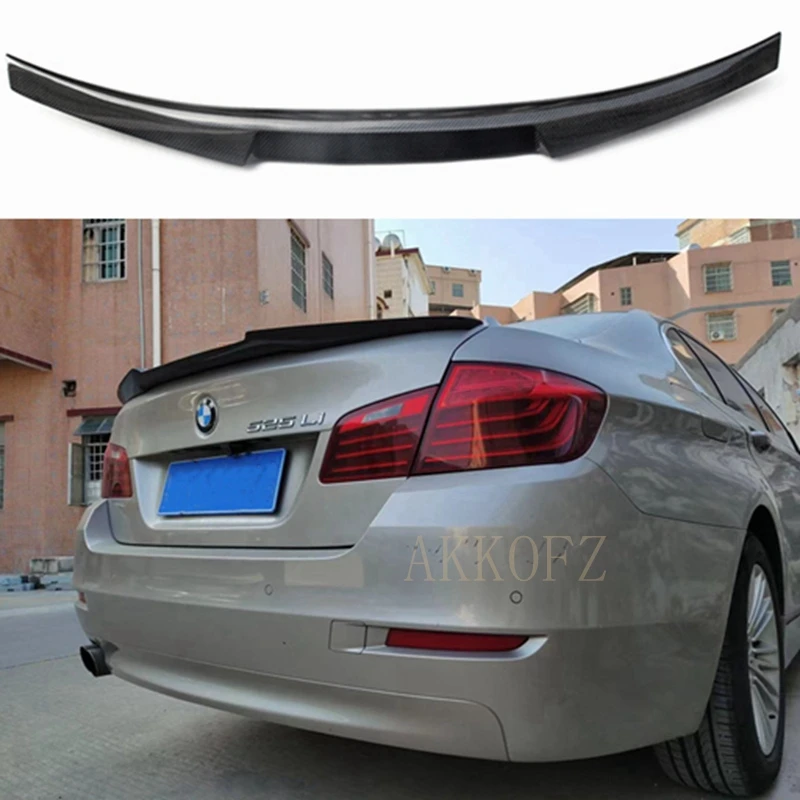 

For BMW 5 Series F10 F18 Spoiler 2010--2017 Carbon Fiber Black/FRP Tail Spoiler M4 Style Sports Accessories Body Kit