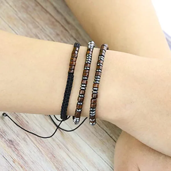 Morse Code Bracelets for Women Gifts for  Sister Best Friend Inspirational Jewelry Adjustable Silk Beaded Wrap Bracelet