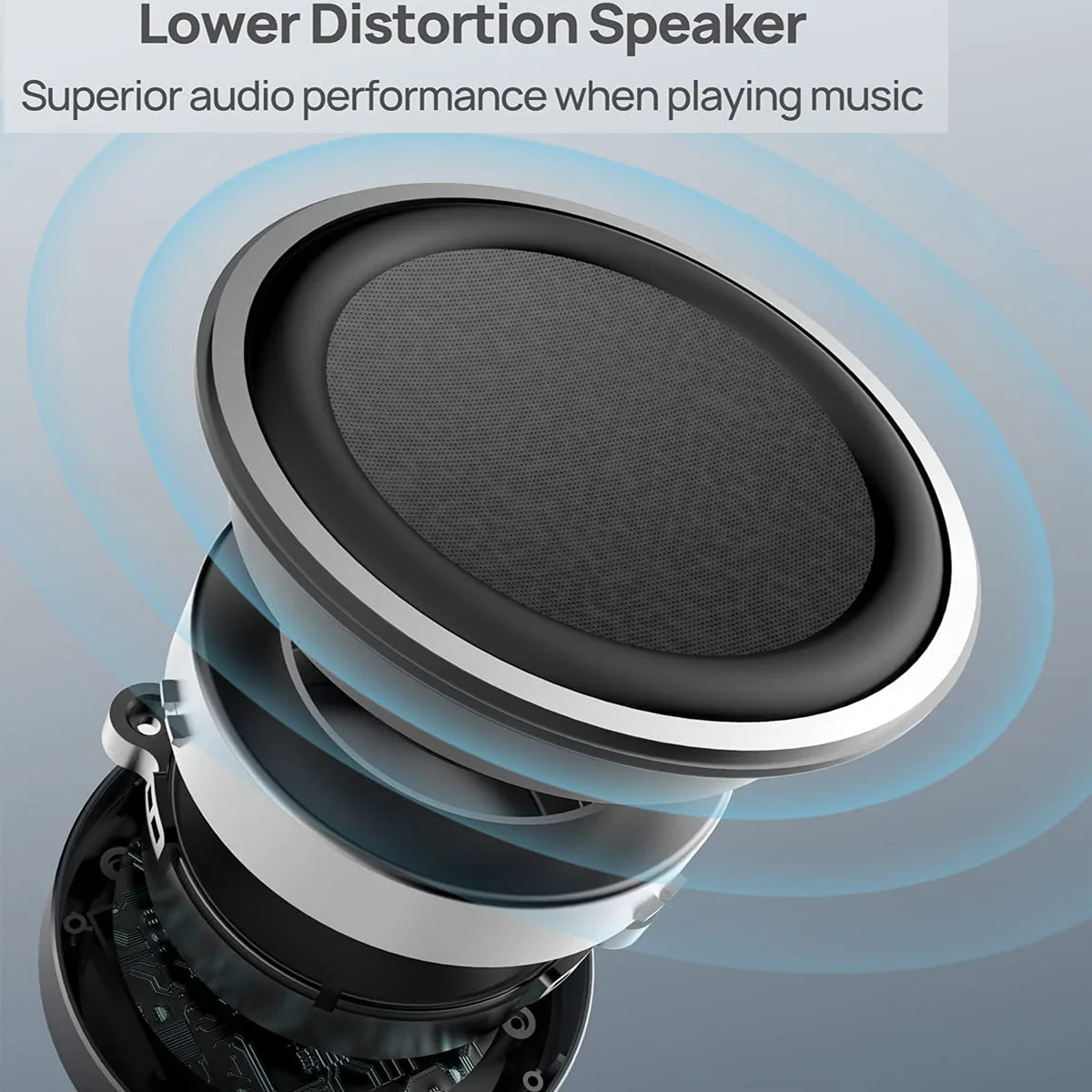 Speaker Konferensi USB, Speakerphone, Speaker Mike Mobil, Mikrofon dengan Noise Cancelling, Kontrol Sentuh, Omnivora 360 °