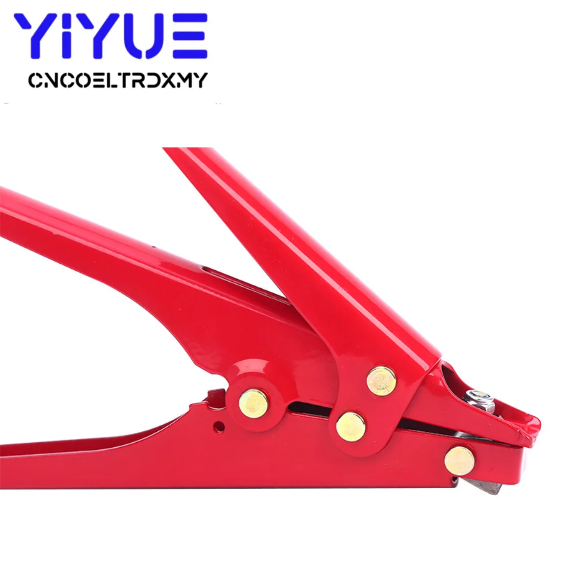 HS-519 Cable Tie Gun Fastening and Cutting Tool for Plastic Nylon Cable Tie Width 2.4-9mm Metal Clamp Automatic Tensioning