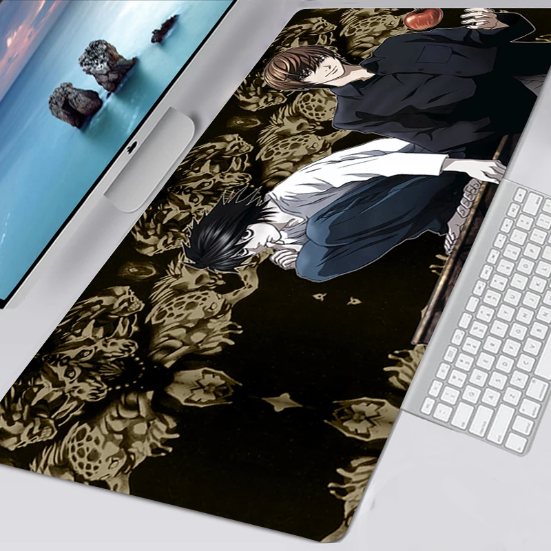 Death Note XL 700X300 Anime Mousepad HD Printing Computer Gamers Locking Lock Edge Mouse Pad XXL 900x400mm Keyboard PC Desk Pad