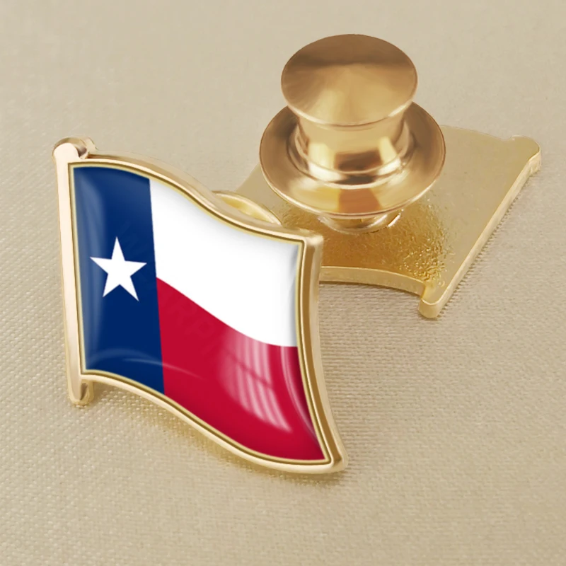 Seal of Texas State of United States America Map Flag Lapel Pins Broochs Badges