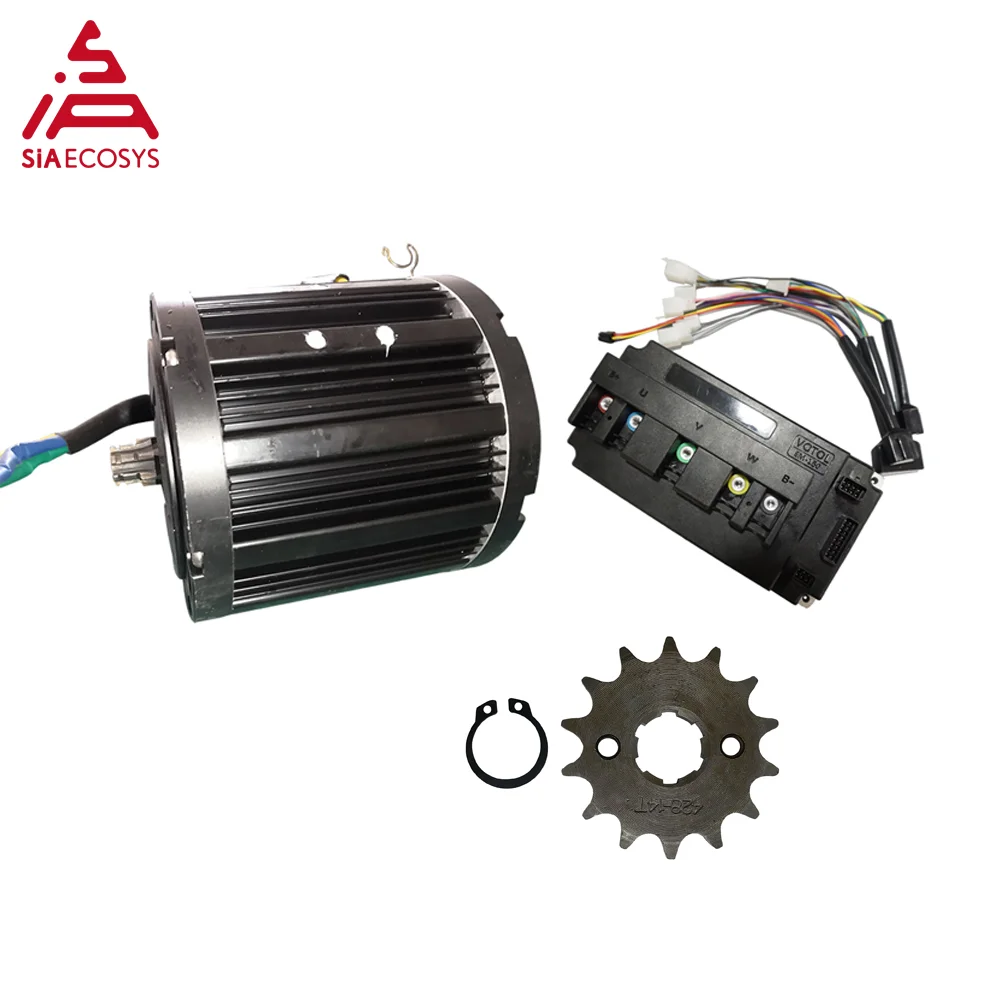 

QS MOTOR qs138 3000W Mid Drive Motor With Sprocket 428 And Votol EM150SP Controller For Electric Motorbike Z6 100KPH 72V