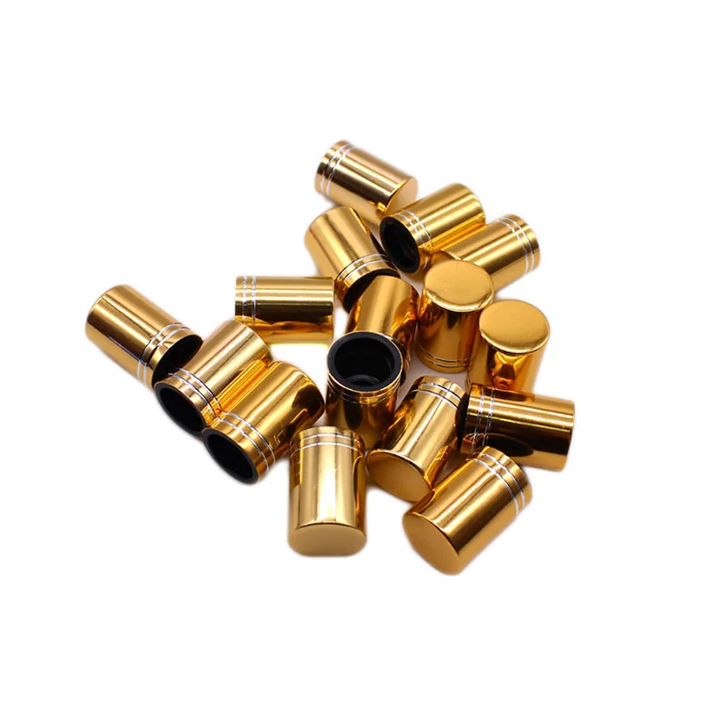 Bunte Kappe Metall Lip für Wimpern Extensions Kleber Verpackung Flasche Wachstum Flüssigkeit Verpackung Container Make-Up-Tools Schönheit Shop