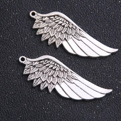 3pcs/lot Vintage Metal Alloy Wings Jewelry Charms Pendant Findings 22*57mm Fit Jewellery Making Pendants