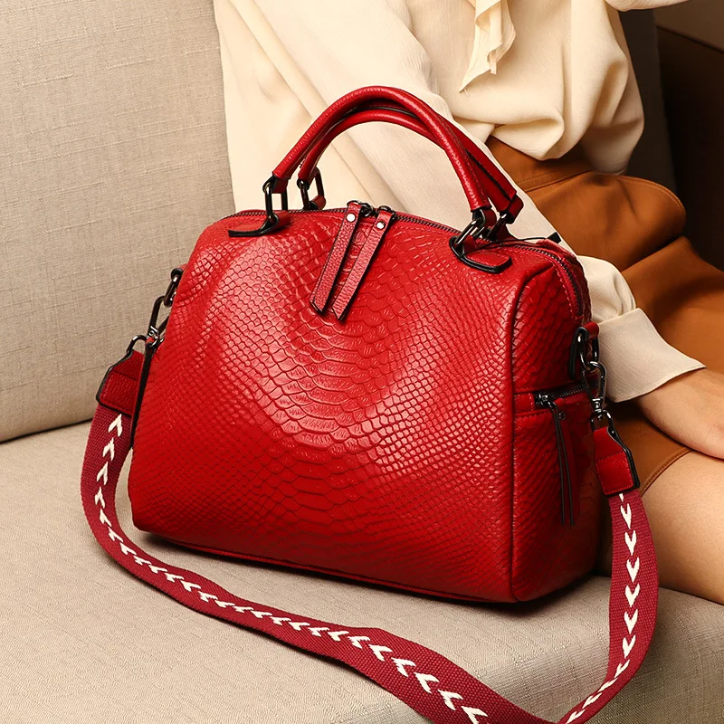 100% Genuine Real Leather New Fashion Women Handbags Ladies Alligator Shoulder Bags Female Girl Famous Brand Luxury Bag 2021