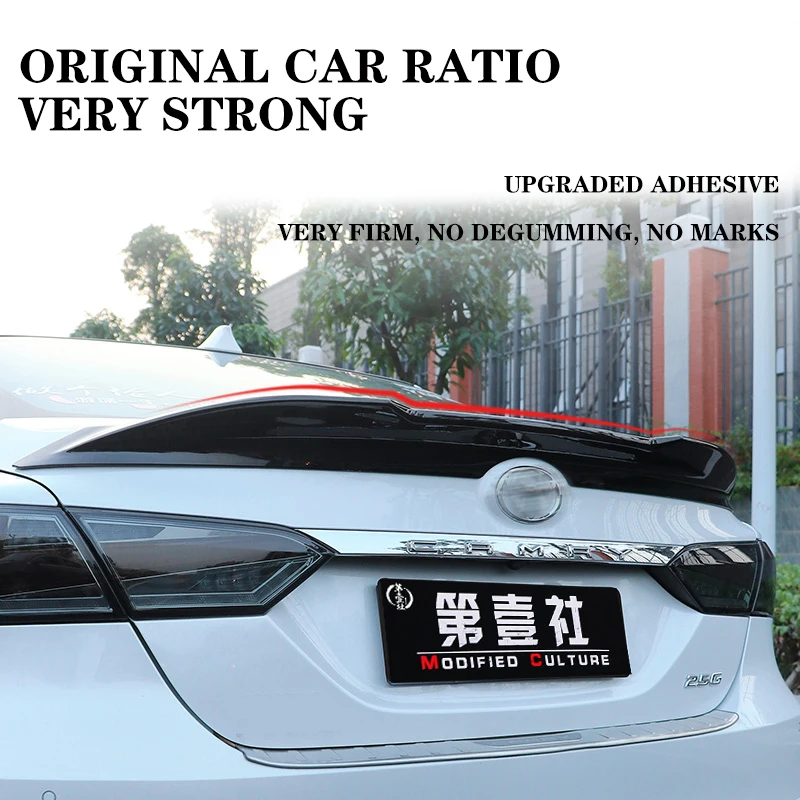 FOR NEW Toyota Camry Spoiler Wing Car Trunk ABS Material Rear Lip Tail Fin Decorative Accessories Refit M4 STYLE 2018+Japanese