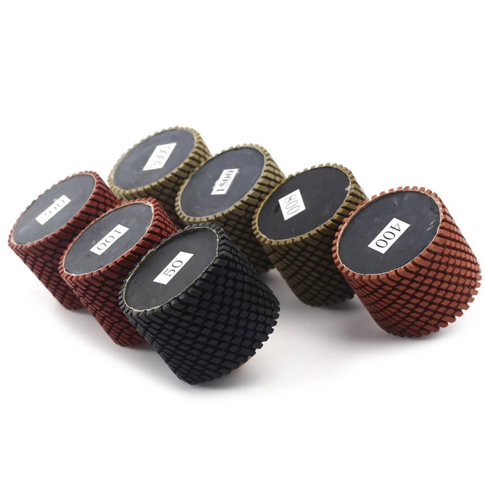 DC-RDPP02 M14 or 5/8-11 Thread 2 Inch (50mm) Diamond Resin Drum Polishing Wheels for Polishing Granite and Marble Stone