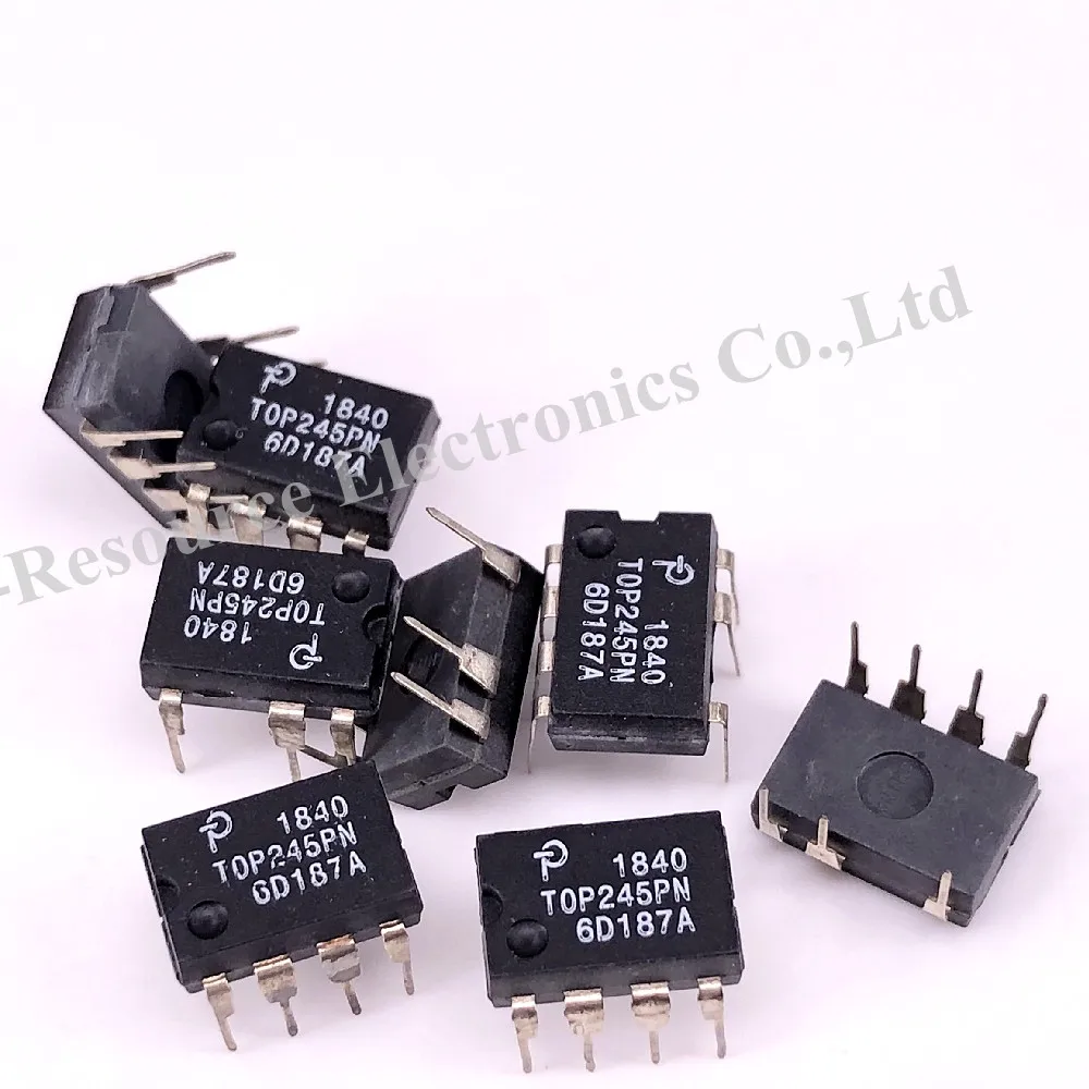 Встроенный выключатель TOP245PN DIP-7 TOP245P DIP7 TOP245, с дополнительным питанием, семейство GX, 10 шт.