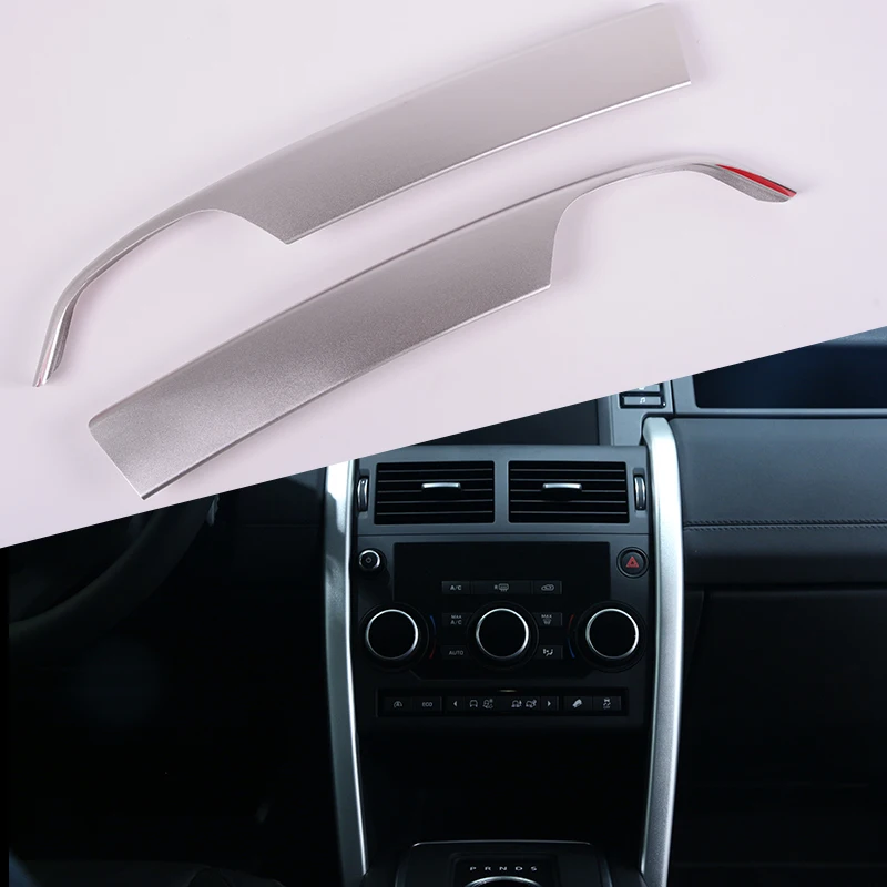 

2 Pcs Aluminium Alloy Central Console Trim For Land Rover Discovery Sport 2015 2016 Car Accessories